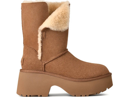 UGG Γυναικεία Μποτάκια Ταμπά με Χοντρό Ψηλό Τακούνι και Γούνα 1171533-CHE