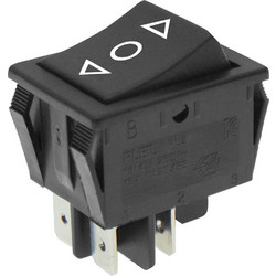 ΔΙΑΚΟΠΤΗΣ ROCKER ΜΕΓΑΛΟΣ 4P (ON)OFF 16A/250V ΜΑΥΡΟΣ RL2-321 YNX/DIE (ΣΕΤ ΜΕ 10)