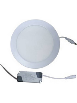ΦΩΤΙΣΤΙΚΟ LED DOWNLIGHT ΧΩΝΕΥΤΟ ΣΤΡΟΓΓΥΛΟ Φ170 12W 800LM 4500K RLX (ΣΕΤ ΜΕ 2)