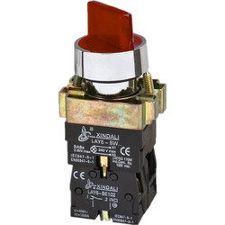 ΔΙΑΚΟΠΤΗΣ Φ22 0-1 1NO+1NC ΜΕ ΛΥΧΝΙΑ 230VAC ΚΟΚΚΙΝΗ BK2465 KND (ΣΕΤ ΜΕ 5)