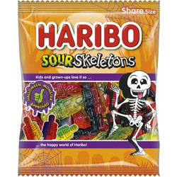 Ξινά Ζελεδάκια Χάλοουιν Haribo Sour Skeletons Halloween
