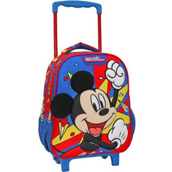 Must Disney Mickey Mouse Wiggle Giggle Σχολική Τσάντα Τρόλεϊ Νηπιαγωγείου Πολύχρωμη 563464