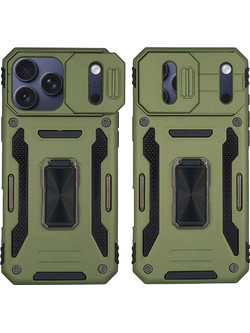 Θήκη Ring Armor CamShield Sonique για Apple iPhone 17 Pro Χακί