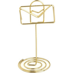 Stand Memo - Φωτογραφίας Μεταλλικό Gold Φάκελος O3.5x8.5cm