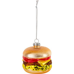 Στολίδι γυαλινο Hamburger 7,5x7,1x7,5cm - Plastona