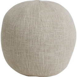 Σκαμπό Πουφ Sanah PTMD Luxury Living με διαστάσεις 30x30x30cm - Cream 121930