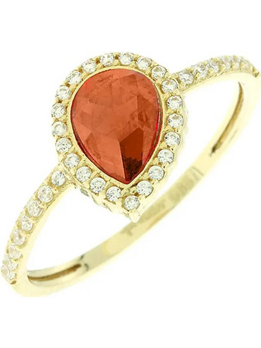 Million Diamonds Γυναικείο Δαχτυλίδι έτα από Χρυσό 14K με Ζιργκόν RZ15923