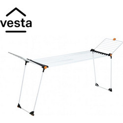 VESTA DryMax Απλώστρα Ρούχων Μεταλλική Επεκτεινόμενη 216-304x56x128cm 3φυλλη DryMAX Άπλωμα 30m Βάρος 5.58kg
