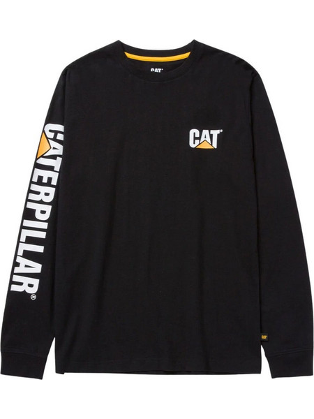 CAT Μακρυμάνικο μπλουζάκι Trademark Tee μαύρο S 1510034 - (1510034-016-S)