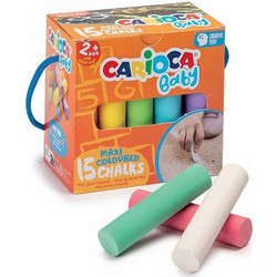 Carioca Baby κιμωλίες maxi σετ 15τμχ
