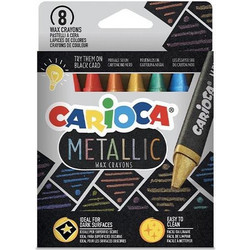 Carioca κηρομπογιές σε 8 μεταλλικά χρωμάτα