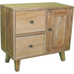 Κομοδίνο Nextdeco Tribeca ανακυκλωμένο ξύλο teak Υ55x30x60εκ