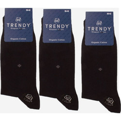 Trendy Ανδρικές Κάλτσες Μαύρες 3Pack ORG02