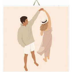 Ξύλινο Καδράκι Dance with me