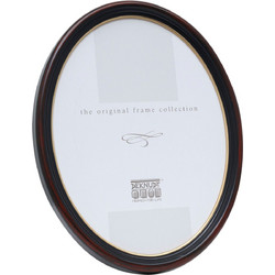 Κλασικό Oval Κάδρο Deknudt S100F9 13x18 σε Μαύρο-Καφέ Ρητίνη