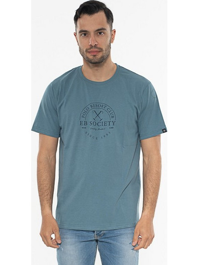 EVERBEST T-Shirt Λαιμόκοψη Με Στάμπα 242802 ΡΑΦ ΡΑΦ