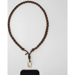 Tapper Λουράκι Λαιμού/Cross-Body Universal Καφέ Nylon / Χρυσό 18K 1162