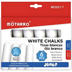 Σετ Κιμωλίες Λευκές 6τμχ Motarro MO001-7