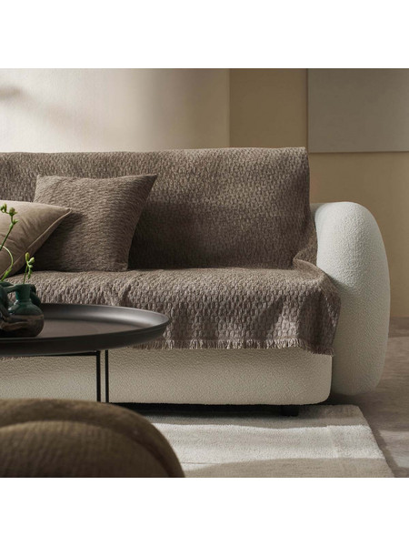 Gofis Home Ριχτάρι Τετραθέσιου Καναπέ 180x350 Ondine 184/13 Brown