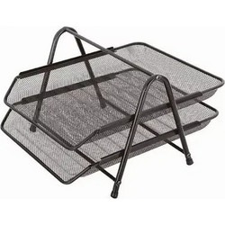 Δίσκος Εγγράφων Μεταλλικός 2 Επιπέδων 295x350x220mm Motarro MI005-1
