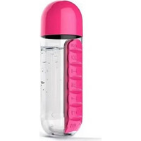Παγούρι Νερού με Θήκες Οργάνωσης 600ml 23269 Ροζ