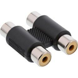 POWERTECH αντάπτορας 2x RCA θηλυκό σε θηλυκό CAB-R022, μαύρος