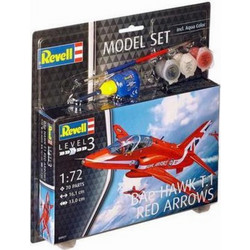 Revell Model Set BAe Hawk T.1 Red Arrows Συναρμολογούμενο Πλαστικό Μοντέλο Αεροπλάνου 1:72