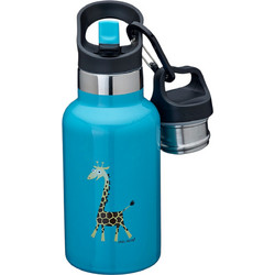 Carl Oscar TEMPflask Girafffe Turquoise Παιδικό Μπουκάλι Θερμός Ανοξείδωτο BPA Free με Καλαμάκι Γαλάζιο 350ml