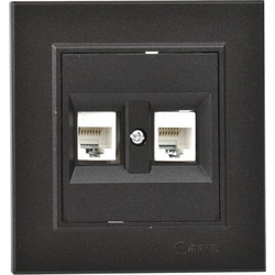 KAREA ΠΡ.DATA RJ45 2ΠΛ.C5 ΜΑΥΡΟ ΜΑΤ MAKEL MAKEL - 2-M57054036