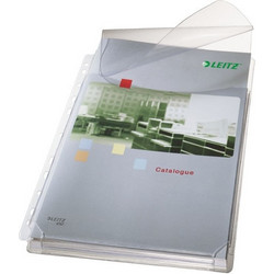 Θήκη Leitz Premium A4 Διαφανής 11 Oπών με Πτερύγιο 170 micron 5τμχ