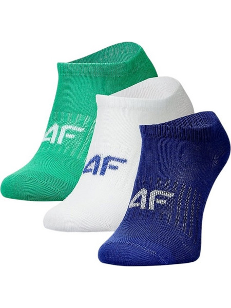 4F Casual Ankle Socks Παιδικές Κάλτσες (3Τεμ) 4FJWMM00USOCM498-96S ΠΟΛΥΧΡΩΜΟ