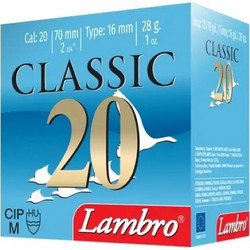 Lambro Classic 20 Φυσίγγια Συγκέντρωσης 20Cal 70mm 28gr 25τμχ