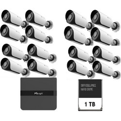 Milesight MS-N5016-PE + 16x MS-C2964-UPD