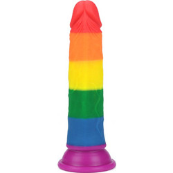 Lovetoy Prider Hand Crafted For Finest Ρεαλιστικό Dildo με Βεντούζα 18.5cm Πολύχρωμο