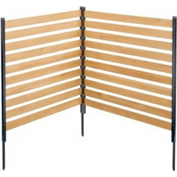 Φράχτης Ιδιωτικότητας VEVOR από Ξύλο, 38" (96,5 cm) Π x 42" (106,7 cm) Μ, 2-Πάνελ Σχιστός Φράχτης για Κλιματιστικό, Περίφραξη Εξοπλισμού Πισίνας με Μεταλλικούς Πάσσαλους, Εύκολη Εγκατάσταση DIY, Κρυψώ
