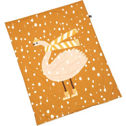 La Millou Snowflake Sheela Κουβέρτα Κούνιας Βελουτέ 110x140 Μπεζ Πορτοκαλί