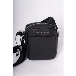 Tommy Hilfiger City Mini Reporter Ανδρική Τσάντα Ώμου / Χιαστί Μαύρη AM0AM01941-002