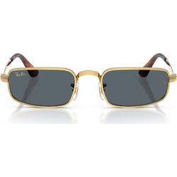 Ray-Ban RB3927 001/R5 Ανδρικά Γυαλιά Ηλίου Ορθογώνια Μεταλλικά Χρυσά με Μπλε Φακό