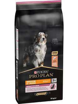 Purina Pro Plan Medium & Large Adult Sensitive Skin 7+ Optiderma 14kg