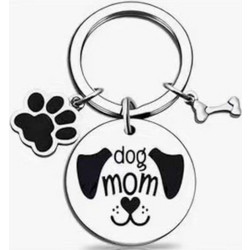 Μπρελόκ Σκύλου Dog Mom Διάμ.3cm