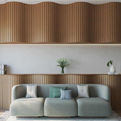 Estiatherm 3D Πάνελ τοίχου για κυκλικές επιφάνειες MDF Flex Canyon Oak 2800 x 60 x 18mm, 3D03