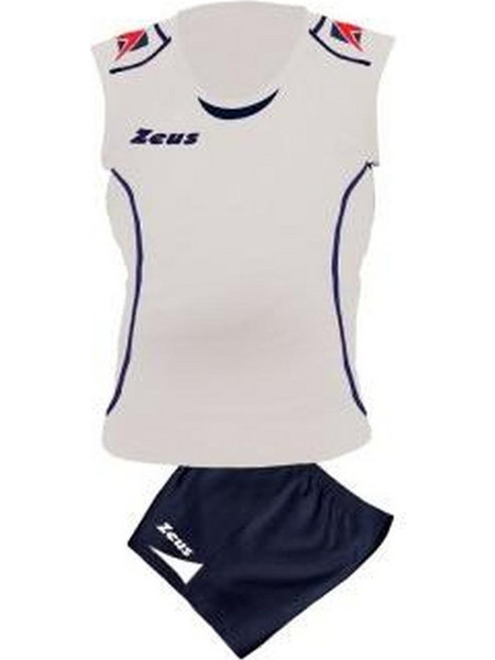 Zeus Kit Volley Fauno Donna Bianco/Blu ZEUS-KIT-FAU-WMN-WHT-BLU