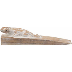 Hand carved Doorstop - Gecko