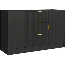 Μπουφές Allegro 162844229 118x40x75cm Black Μοριοσανίδα
