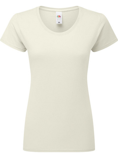 Γυναικείο T-Shirt Iconic 195 Ringspun Premium Fruit of the Loom 61-424-0 Natural