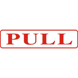 ΣΗΜΑ ΑΥΤΟΚΟΛΛΗΤΟ ΕΛΞΑΤΕ- PULL ΚΟΚΚΙΝΟ 5x20cm