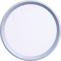 InLight Inlight Πλαφονιέρα οροφής LED 18W 3CCT (by switch on base) σε ασημί απόχρωση D:23x2,5cm (42036-E-Silver)