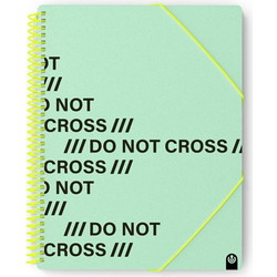 CARCHIVO - ΣΟΥΠΛ ΣΠΙΡΑΛ DO NOT CROSS Α4 ΜΕ 40 ΔΙΑΦΑΝΕΙΕΣ - ΜΕΝΤΑ - Carchivo