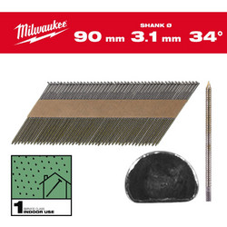 ΚΑΡΦΙΑ D 34 7.4x3.1/90mm ΡΙΓΩΤΑ 2200τμχ MW