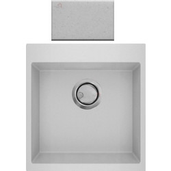 Crown Quadra Q-45 Ένθετος Νεροχύτης Γρανίτη Βianco Ice 45x50cm